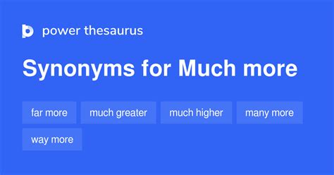 much thesaurus|More.